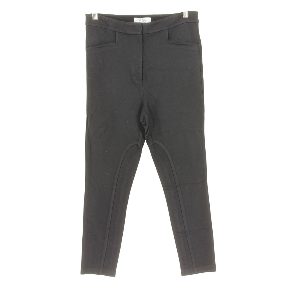Pearl by Lela Rose Ponte Equestrian Riding Trousers Pant Black Women Size 10 Old